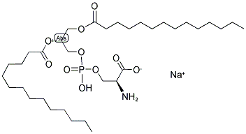 1,2-DIMYRISTOYL-SN-GLYCERO-3-PHOSPHO-L-SERINE SODIUM SALT Structure