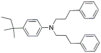 P-TERT-AMYL-N,N-BIS-(3-PHENYLPROPYL)ANILINE Struktur