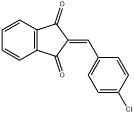 2-((4-CHLOROPHENYL)METHYLENE)INDANE-1,3-DIONE Struktur