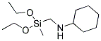 (N-CYCLOHEXYLAMINOMETHYL)METHYLDIETHOXYSILANE Struktur