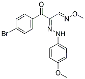 3-(4-BROMOPHENYL)-2-[2-(4-METHOXYPHENYL)HYDRAZONO]-3-OXOPROPANAL O-METHYLOXIME Struktur