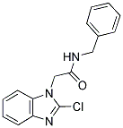 N1-BENZYL-2-(2-CHLORO-1H-BENZO[D]IMIDAZOL-1-YL)ACETAMIDE Struktur