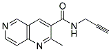 2-METHYL-N-(PROPYN-3-YL)-1,6-NAPHTHYRIDINE-3-CARBOXAMIDE Struktur