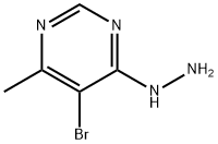 5-BROMO-4-HYDRAZINO-6-METHYLPYRIMIDINE Struktur