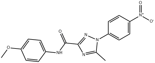 N-(4-METHOXYPHENYL)-5-METHYL-1-(4-NITROPHENYL)-1H-1,2,4-TRIAZOLE-3-CARBOXAMIDE Struktur