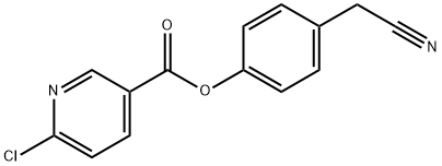 4-(CYANOMETHYL)PHENYL 6-CHLORONICOTINATE Struktur