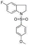 5-FLUORO-2,3-DIHYDRO-1-[(4-METHOXYPHENYL)SULPHONYL]-(1H)-INDOLE Struktur