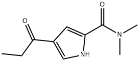 4-PROPIONYL-1H-PYRROLE-2-CARBOXYLIC ACID DIMETHYLAMIDE Struktur