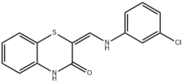 2-[(3-CHLOROANILINO)METHYLENE]-2H-1,4-BENZOTHIAZIN-3(4H)-ONE Struktur