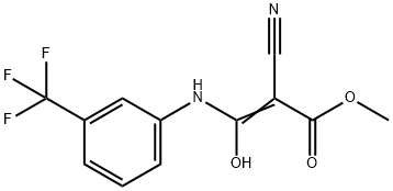 METHYL-2-NITRILO-3-HYDROXY-3-((3-(TRIFLUOROMETHYL)PHENYL)AMINO)PROP-2-ENOATE Struktur