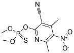 2-[(DIMETHOXYPHOSPHOROTHIOYL)OXY]-4,6-DIMETHYL-5-NITRONICOTINONITRILE Struktur