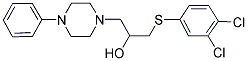 1-[(3,4-DICHLOROPHENYL)SULFANYL]-3-(4-PHENYLPIPERAZINO)-2-PROPANOL Struktur