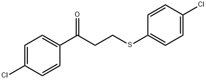 1-(4-CHLOROPHENYL)-3-[(4-CHLOROPHENYL)SULFANYL]-1-PROPANONE Struktur