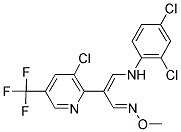 2-[3-CHLORO-5-(TRIFLUOROMETHYL)-2-PYRIDINYL]-3-(2,4-DICHLOROANILINO)ACRYLALDEHYDE O-METHYLOXIME Struktur