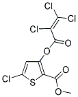 METHYL 5-CHLORO-3-[(2,3,3-TRICHLOROACRYLOYL)OXY]THIOPHENE-2-CARBOXYLATE Struktur