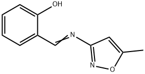 2-([(5-METHYL-3-ISOXAZOLYL)IMINO]METHYL)BENZENOL Struktur