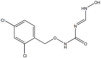 N-[(2,4-DICHLOROBENZYL)OXY]-N-[(HYDROXYIMINO)METHYL]UREA Struktur