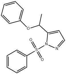 5-(1-PHENOXYETHYL)-1-(PHENYLSULFONYL)-1H-PYRAZOLE Structure