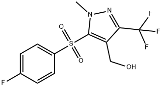 [5-[(4-FLUOROPHENYL)SULFONYL]-1-METHYL-3-(TRIFLUOROMETHYL)-1H-PYRAZOL-4-YL]METHANOL Struktur