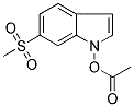 ACETIC ACID, [6-(METHYLSULPHONYL)INDOL-1-YL] ESTER Struktur