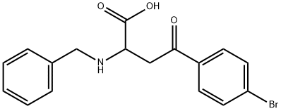 2-(BENZYLAMINO)-4-(4-BROMOPHENYL)-4-OXOBUTANOIC ACID Struktur