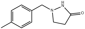 1-(4-METHYLBENZYL)TETRAHYDRO-3H-PYRAZOL-3-ONE Struktur