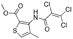 METHYL 4-METHYL-3-[(2,3,3-TRICHLOROACRYLOYL)AMINO]THIOPHENE-2-CARBOXYLATE Struktur