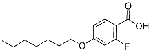 2-FLUORO-4-N-HEPTYLOXYBENZOIC ACID Struktur