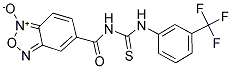 5-[(([3-(TRIFLUOROMETHYL)ANILINO]CARBOTHIOYL)AMINO)CARBONYL]-2,1,3-BENZOXADIAZOL-1-IUM-1-OLATE Struktur