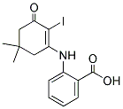 2-((2-IODO-5,5-DIMETHYL-3-OXOCYCLOHEX-1-ENYL)AMINO)BENZOIC ACID Struktur