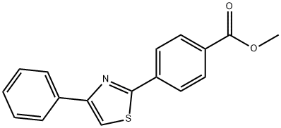 METHYL 4-(4-PHENYL-1,3-THIAZOL-2-YL)BENZENECARBOXYLATE Struktur