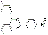 (4-METHYLPHENYL)(PHENYL)METHYL 4-NITROBENZENECARBOXYLATE Struktur