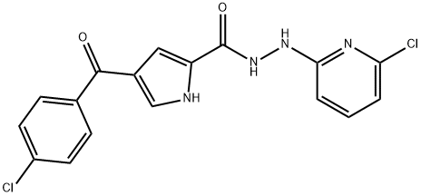 4-(4-CHLOROBENZOYL)-N'-(6-CHLORO-2-PYRIDINYL)-1H-PYRROLE-2-CARBOHYDRAZIDE Struktur