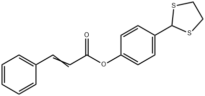 4-(1,3-DITHIOLAN-2-YL)PHENYL 3-PHENYLACRYLATE Struktur