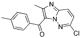 (6-CHLORO-2-METHYLIMIDAZO[1,2-B]PYRIDAZIN-3-YL)(4-METHYLPHENYL)METHANONE Struktur