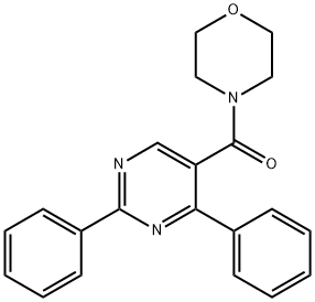 (2,4-DIPHENYL-5-PYRIMIDINYL)(MORPHOLINO)METHANONE Struktur