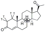 PROGESTERONE, [1,2-3H] Struktur