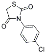 3-(4-CHLOROPHENYL)-1,3-THIAZOLANE-2,4-DIONE Struktur