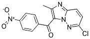 (6-CHLORO-2-METHYLIMIDAZO[1,2-B]PYRIDAZIN-3-YL)(4-NITROPHENYL)METHANONE Struktur