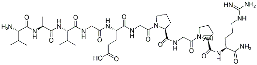 H-VAL-ALA-VAL-GLY-GLU-GLY-PRO-GLY-PRO-ARG-NH2 Struktur