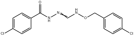 N'-(4-CHLOROBENZOYL)-N-[(4-CHLOROBENZYL)OXY]HYDRAZONOFORMAMIDE Struktur