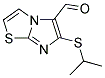 6-(ISOPROPYLSULFANYL)IMIDAZO[2,1-B][1,3]THIAZOLE-5-CARBALDEHYDE Struktur