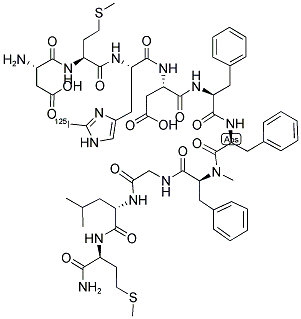 NEUROKININ B, MEPHE7 [125I]HIS- Struktur