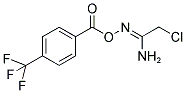 O1-[4-(TRIFLUOROMETHYL)BENZOYL]-2-CHLOROETHANEHYDROXIMAMIDE Struktur