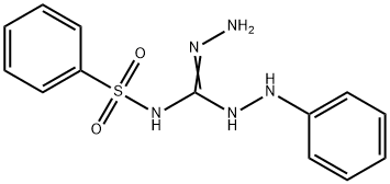 N-[HYDRAZINO(2-PHENYLHYDRAZINO)METHYLENE]BENZENESULFONAMIDE Struktur