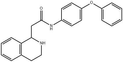 N-(4-PHENOXYPHENYL)-2-(1,2,3,4-TETRAHYDRO-1-ISOQUINOLINYL)ACETAMIDE Struktur