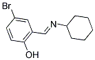 4-BROMO-2-[(CYCLOHEXYLIMINO)METHYL]PHENOL Struktur