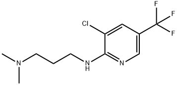 N-[3-CHLORO-5-(TRIFLUOROMETHYL)-2-PYRIDINYL]-N-[3-(DIMETHYLAMINO)PROPYL]AMINE Struktur