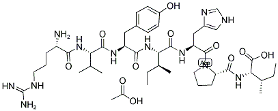 ARG-VAL-TYR-ILE-HIS-PRO-ILE ACETATE SALT Struktur