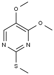 4,5-DIMETHOXY-2-(METHYLSULFANYL)PYRIMIDINE Struktur